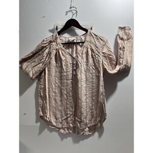 Liz Claiborne Long Sleeve Pullover‎ Blouse. Size M Stripes